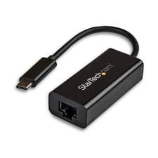 Image of StarTech USB-C to Gigabit Ethernet Adapter Black