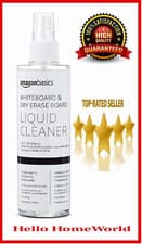 Image of Amazon Basics Whiteboard & Dry Erase Liquid Cleaner 8.5oz/250ml ✨ NEW & SEALED ✨