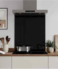 Image of Glass Splashback Black | Heat Resistant | 6mm High quality