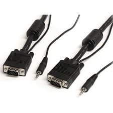 Image of StarTech MXTHQMM2MA 2m Coax High Res Monitor VGA Cable With Audio HD15 M/M
