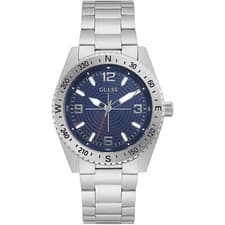 Image of Mens Wristwatch GUESS NORTH GW0327G1 Stainless Steel Blue