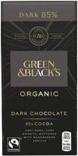Image of Green & Black's Organic Dark Chocolate, 85% Cocoa, 90 g (Pack of 1)