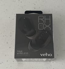 Image of VEHO RH0X VEP 410 LITE B TRUE WIRELESS BLACK EARPHONES BRAND NEW SEALED