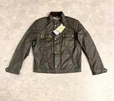 Image of 🔥 NEW Belstaff Brookstone wax Jacket black size large uk 42 ( brooklands ) 🔥
