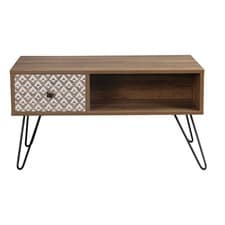 Image of Industrial Furniture Range Coffee Table Desk Lamp Table TV Media Unit Wood Effec