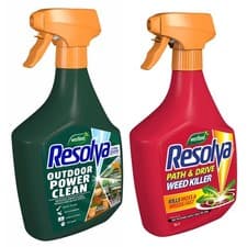 Image of Resolva Xtra Clean and Path & Drive Weedkiller 1L