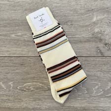 Image of Paul Smith Signature Stripe Socks Luxury Cotton Striped Mens BNWT