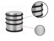 Image of Door Stopper Heavy Duty Stainless Steel Round Solid Door Wedge Stop Rubber Base
