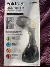 Image of Beldray Handheld Vertical Clothes Garment Steamer – 2 in 1 Fabric and Lint Brush