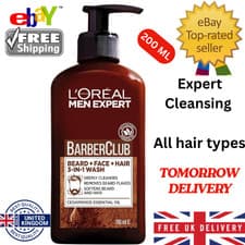 Image of Loreal Men Expert Barber Club Beard Face & Hair Wash 200Ml