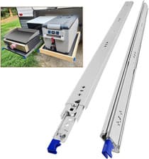 Image of Heavy Duty Drawer Slides with Lock, 1000mm, 100kg Capacity, 1 Pair