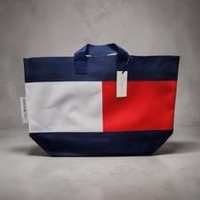 Image of Tommy Hilfiger Large Tote Bag Shopper Navy Red White Brand New With Tag