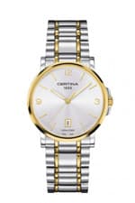 Image of Certina DS CAIMANO White Dial Quartz Watch Date C017.410.22.037.00 Swiss Made