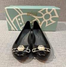 Image of Vivienne Westwood + Melissa Ultragirl 19 Anglomania Ballet Flats. UK Size 3