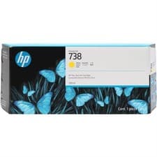Image of HP Ink Cartridge 738 300-ml Yellow DesignJet Ink Cartridge Yellow 676M8A