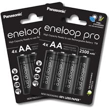 Image of 8x PANASONIC Eneloop PRO AA Rechargeable Batteries 2500mAh NiMH Battery NEW