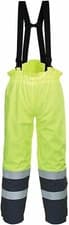 Image of Portwest T501 Hi-Vis Trousers, Holster Pocket, Orange/Navy, 34