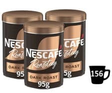 Image of 3x Nescafe Gold Blend Roastery Collection Dark Roast Premium Instant Coffee 95g