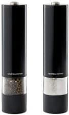 Image of Salt and Pepper Grinder Mill Set Electric Black Adjustable Large Andrew James UK