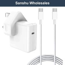 Image of 30W USB-C UK Power Adapter with Cable Charger for MacBook 12” Air 13”A1392 A2179