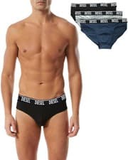 Image of Diesel - (3-Pack) Mens Stretch Briefs Slips Underpants - UMBR ANDRE