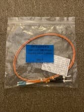 Image of 1m OM3 LC-ST Duplex Fibre Patch Lead - Orange