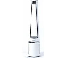 Image of Bladeless Tower Fan Air Purifier 12 Speeds Quiet Home Cooling 2-In-1