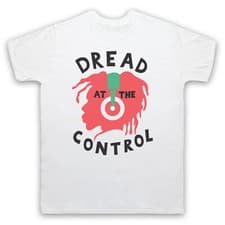 Image of DREAD AT THE CONTROL UNOFFICIAL DJ MIKEY STRUMMER MENS & WOMENS T-SHIRT