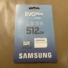 Image of SAMSUNG 512GB EVO PLUS MICRO SD CARD & ADAPTER NEW & SEALED SDXC