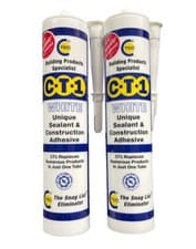 Image of C-Tec CT1 Unique Sealant & Construction Adhesive - White -( 290ml) 2 X Packs