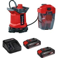 Image of Einhell GE-DP 18/25 LL Li 18v Cordless Low Level Dirty Water Pump 7000 l/h 2 x 2