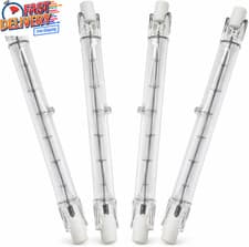 Image of 4x R7s 118mm 230W Halogen Bulb Dimmable Warm White Floodlight Tube
