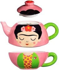 Image of Sass & Belle Frida Floral Tea For One Teapot Cup Ceramic Gift Set Boxed