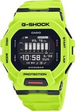 Image of Casio G-Shock Mens Analogue-Digital Watch Black Dial Lime Green Strap GBD-200...