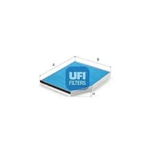 Image of Cabin filter with antibacterial action 34.393.00 UFI for BMW ALPINA TOYOTA