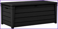 Image of Keter BRIGHTWOOD Outdoor Storage Box 454 Litres UV Treated Waterproof Grey UK