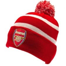 Image of Arsenal FC Ski Bobble Beanie Turn Up Winter Hat Official VARIOUS DESIGNS