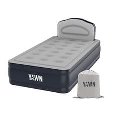 Image of Deluxe Self-Inflating Airbed Custom Fitted Sheet Included Single Double & King