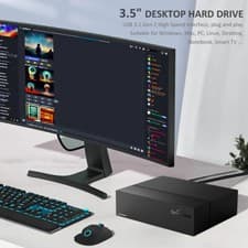 Image of UnionSine 4TB HDD USB3.2 External Desktop Hard Drive for Android Smart TV/PC/Mac