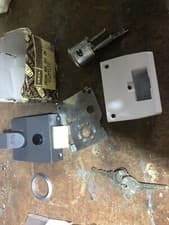 Image of union cylinder rim night latch J1028 WE SC 2K Damaged Package As Photos
