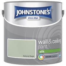 Image of Johnstone's Wall & Ceiling Paint Silk Emulsion Smooth Finish Tin 2.5L All Colors