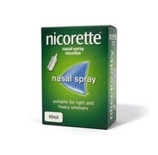 Image of Nicorette Nasal Spray Stop Smoking Aid Helps Quit Cravings Relief Symptoms 10ml