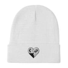 Image of Split‑Heart Shadow Beanie