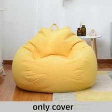 Image of Large Bean Bag Chair Sofa Couch Cover Indoor Outdoor Lazy Lounger for Adult Kids