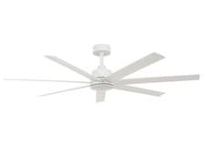 Image of DC Ceiling fan Light with Remote ATLANTA 142cm White Ceiling fan with LED