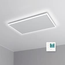 Image of 700W LED Ceiling Infrared Heater Electric Radiant Heating Panel with Thermostat