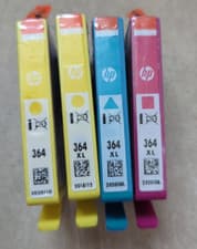 Image of HP 364XL (N9J74AE) Cyan/Magenta/Yellow Ink Cartridge - 4 Pack
