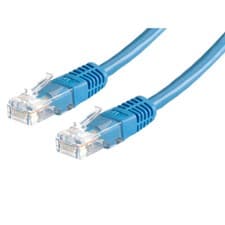 Image of BLUE Cat6 UTP Copper Patch Cord 0.25m Network Cable 25cm RJ45 Ethernet Lead
