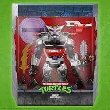 Image of Teenage Mutant Ninja Turtles Robot Rocksteady Figure Super 7 IN STOCK