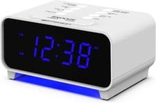 Image of Digital Alarm Clock Radio AM FM Dual Alarm LED Display Auto Time Set